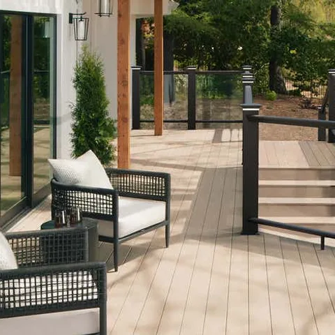 TimberTech Legacy Whitewash Cedar decking swatch