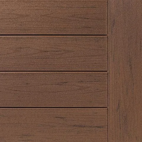 TimberTech Terrain Brown Oak decking swatch