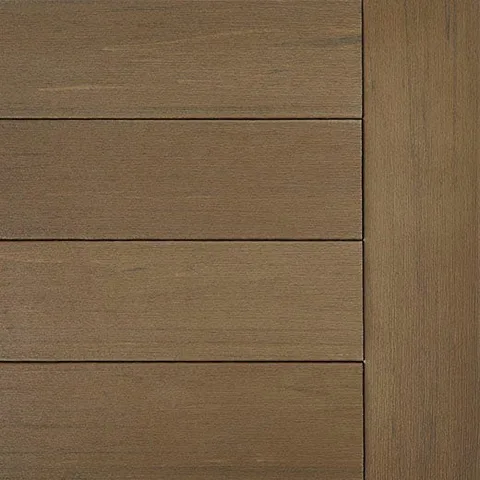 TimberTech Terrain+ Dark Oak decking swatch