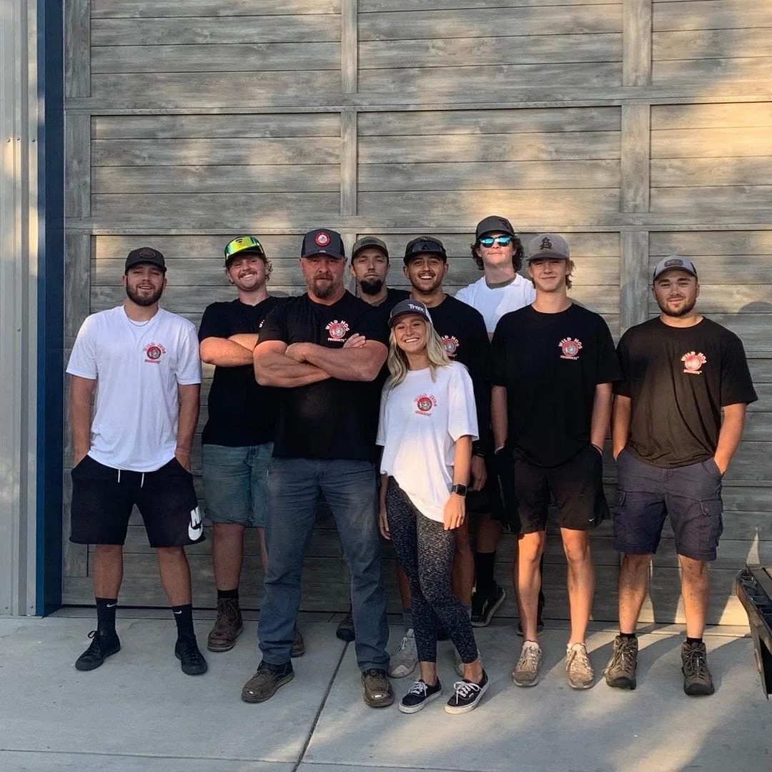 Utah Deck Company crew standing together at a job site